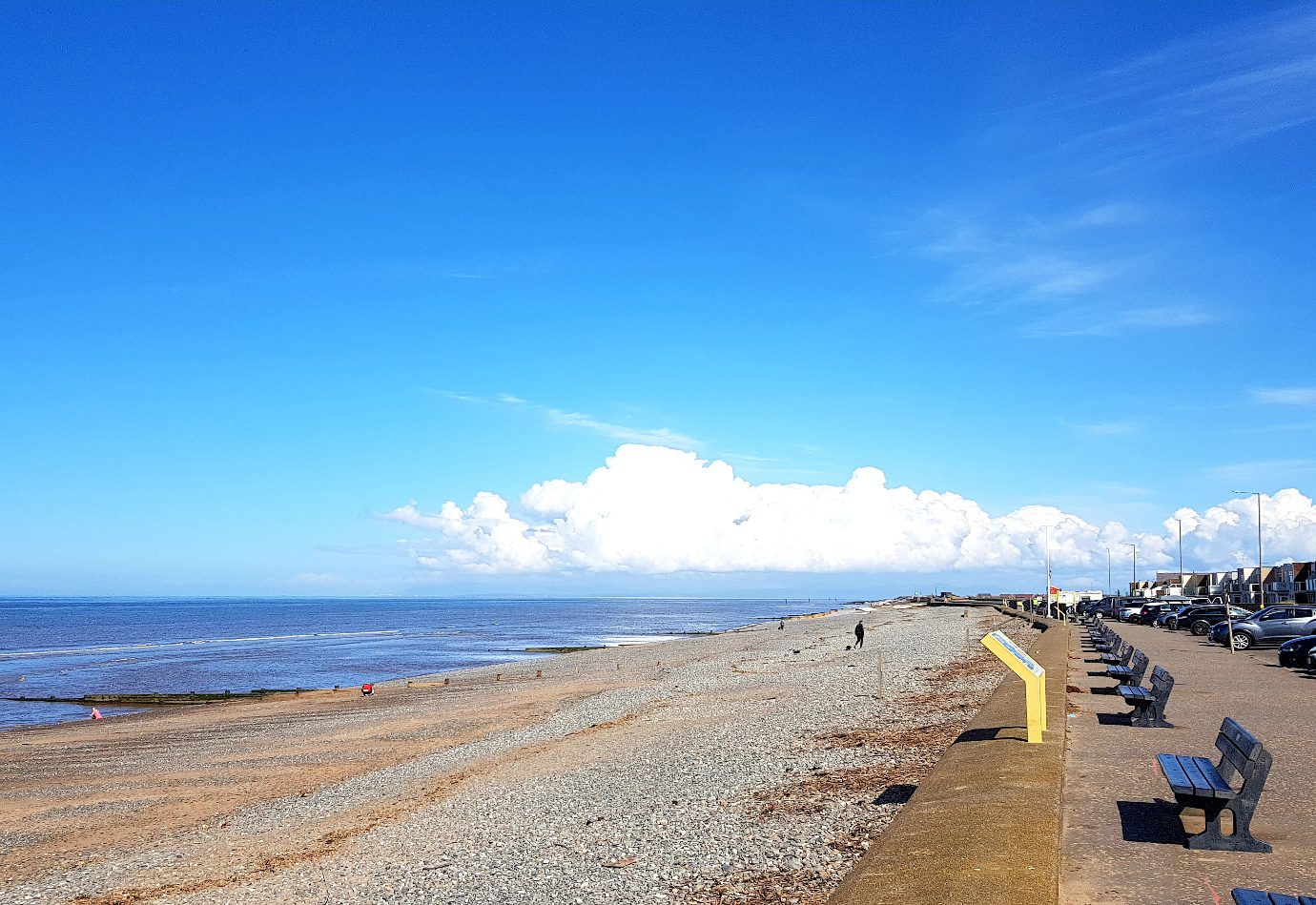 April Weather 2022 on Cleveleys Sea Front